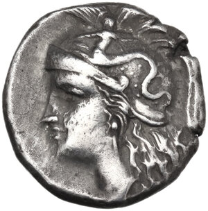 obverse: Southern Apulia, Tarentum. AR Drachm, c. 280-272 BC