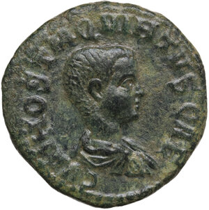 obverse: Hostilian as Caesar (250-251 AD).. AE 26.5 mm. Viminacium mint (Moesia Superior), AD 251