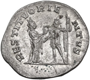 reverse: Valerian I (253-260).. BI Antoninianus. Antioch mint, 253 AD