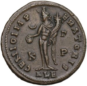 reverse: Maximinus II (309-313).. AE Follis. Alexandria mint. 3rd officina. Struck AD 311