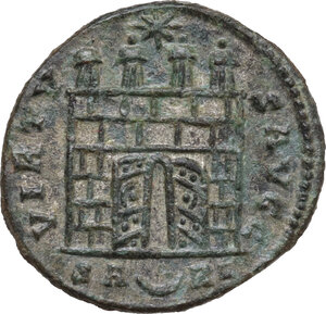 reverse: Constantine I (307-337).. AE Follis. Arles mint. Struck 325-6 AD