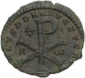 reverse: Magnentius (350-353).. AE 22 mm. Ambianum (Amiens) mint. Struck January-August AD 353