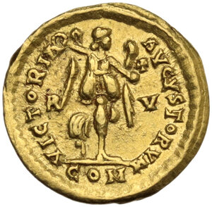 reverse: Honorius (393-423). AV  Tremissis. Ravenna mint, 402-3, 405-6 AD