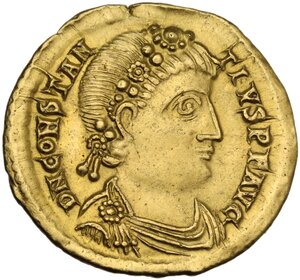 obverse: Constantius III (421 AD).. AV Solidus. Ravenna mint