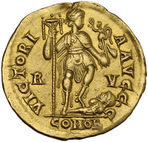reverse: Constantius III (421 AD).. AV Solidus. Ravenna mint