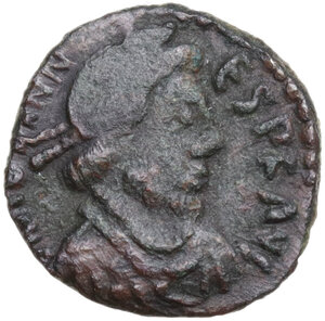 obverse: Johannes (Usurper, 423-425).. AE 13.5 mm. AD 423-425. Rome mint, 2nd officina