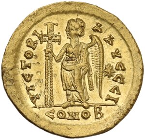 reverse: Marcian (450-457).. AV Solidus. Constantinople mint,
