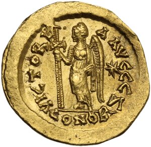 reverse: Leo I (457-474).. AV Solidus, Constantinople mint, 462 or 466 AD