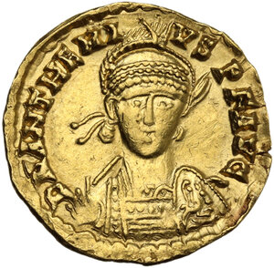 obverse: Anthemius (467-472).. AV Solidus. Rome mint, 471-472 AD