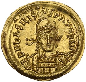 obverse: Basiliscus (475-476).. AV Solidus, Constantinople mint