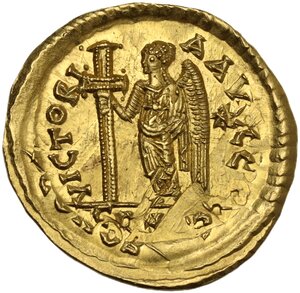 reverse: Basiliscus (475-476).. AV Solidus, Constantinople mint