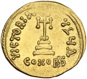 reverse: Constans II (641-668).. AV Solidus. Constantinople mint, struck 641-646 AD