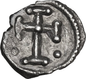 reverse: Constans II (641-668).. AR Half Siliqua. Carthage mint. Struck 641-47 AD