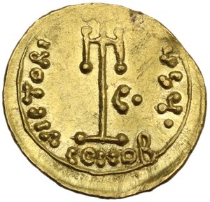 reverse: Constantine IV, Pogonatus (668-685). AV Tremissis, Syracuse mint, 670-674 A.D