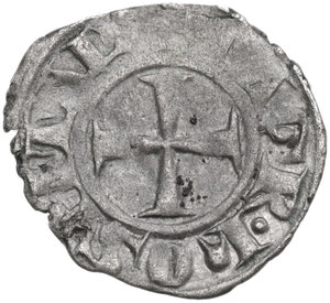obverse: Rhodes.  The Order of St. John. Anonymous issue (c. 1365-1476). BI Denier