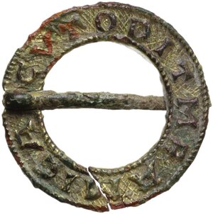 obverse: Bronze Pilgrim s badge.  13th-14th centuries