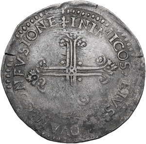 reverse: Cagliari.  Filippo II di Spagna (1556-1598). Da 10 reali, sigle X C / A
