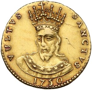 reverse: Lucca.  Repubblica (1369-1799). Da 2 scudi o doppia 1750