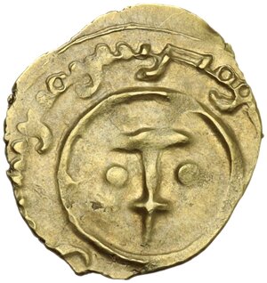 obverse: Messina o Palermo.  Ruggero I  (1072-1101) . Tarì, 1097-1098