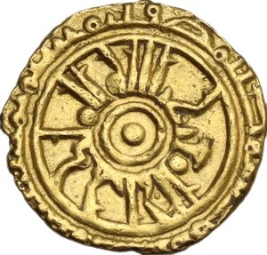 obverse: Messina o Palermo.  Ruggero II (1105-1154).. Tarì, dopo il 1140