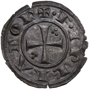 obverse: Messina.  Federico II di Svevia (1197-1250).. Denaro c. 1225