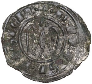 obverse: Messina o Brindisi.  Federico II di Svevia (1197-1250). Mezzo denaro c. 1243