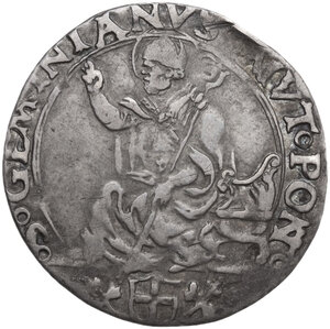 reverse: Modena.  Clemente VII (1523-1534), Giulio De Medici. Mezzo giulio