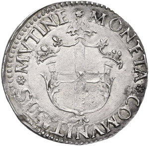 reverse: Modena.  Ercole II d Este (1534-1559). Bianco da 10 soldi