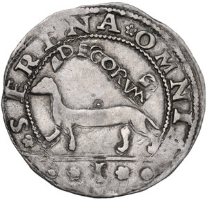 reverse: Napoli.  Ferdinando I d  Aragona (1458-1494). Mezzo carlino o armellino