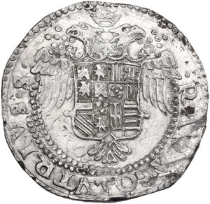 reverse: Napoli.  Carlo V d Asburgo (1516-1556).. Mezzo Ducato