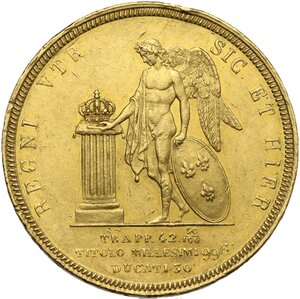 reverse: Napoli.  Ferdinando II di Borbone (1830-1859). 30 ducati o decupla 1848
