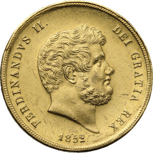 obverse: Napoli.  Ferdinando II di Borbone (1830-1859). 30 ducati o decupla 1852