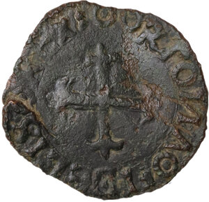 reverse: Ortona.  Carlo VIII re di Francia (1495). Cavallo