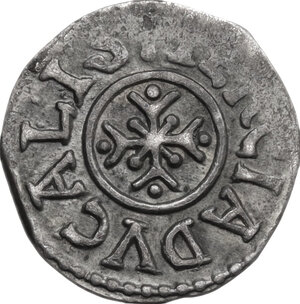 reverse: Palermo.  Ruggero II, Duca Normanno (1105-1154). Terzo di ducale, classe A (C arrotondata) (1140-1141)
