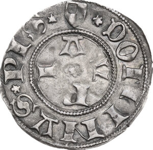 reverse: Pesaro.  Costanzo Sforza (1447-1483).. Bolognino con lettere gotiche