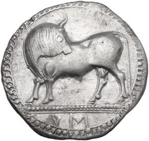 obverse: Southern Lucania, Sybaris. AR Nomos, c. 550-510 BC