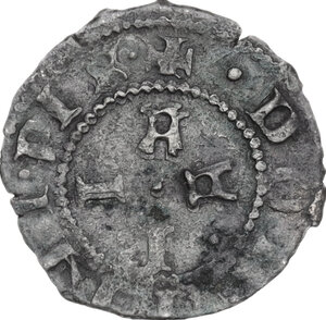 reverse: Pesaro.  Camilla d Aragona reggente e Giovanni Sforza (1483-1489). Bolognino
