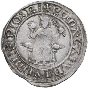 reverse: Roma.  Senato Romano. Carlo I d Angiò (1268-1278) II senatoriato.. Grosso rinforzato