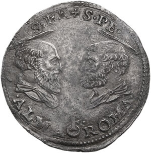 reverse: Roma.  Clemente VII (1523-1534), Giulio de  Medici. Doppio Giulio