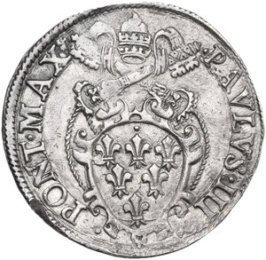 obverse: Roma.  Paolo III (1534-1549), Alessandro Farnese. Paolo o giulio