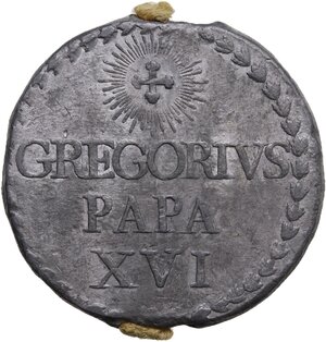 obverse: Roma.  Gregorio XVI (1831-1846), Bartolomeo Alberto Cappellari. . Bolla