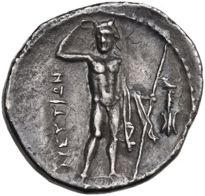 reverse: Bruttium, The Brettii. AR Drachm, Third coinage, c. 216-214 BC