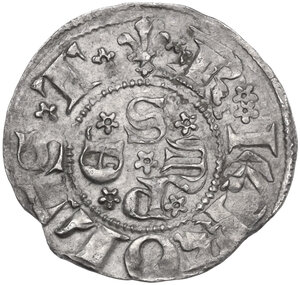obverse: Sulmona.  Carlo III di Durazzo (1382-1385). Bolognino
