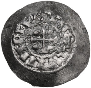 obverse: Venezia.  Enrico III di Franconia (1039-1056). Denaro scodellato