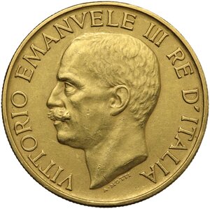obverse: Vittorio Emanuele III (1900-1943). 100 lire 1923