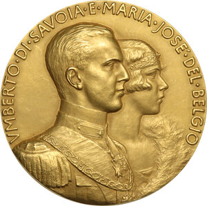 obverse: Umberto II (1946).. Medaglia 1930 per le nozze di Umberto di Savoia e Maria Jose del Belgio
