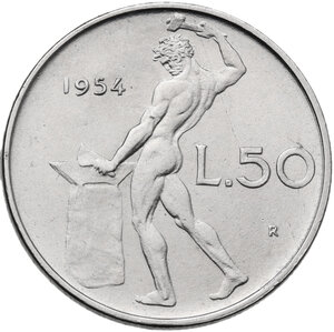 reverse: 50 lire 1954