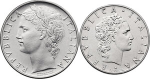 obverse: 100 lire e 50 lire 1955