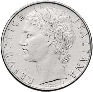 obverse: 100 lire 1958