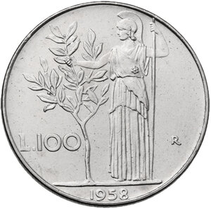 reverse: 100 lire 1958